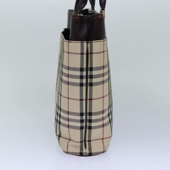 Burberry Nova Check Handbag Nylon Beige Nylon Handbag - Picture 4 of 16